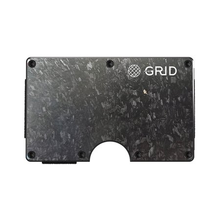 GRID WALLET Forged Carbon Wallet with Money Clip FRGDCARBON-CLIP